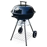 RESCH 502595 Holzkohlegrill Ø 44cm, 4 Personen Grill Holzkohle, fahrbarer...