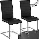 tectake® 2er Set Esszimmerstühle modern, ergonomischer Stuhl für Esszimmer,...