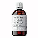 Mandelöl kaltgepresst 100ml - 100% reines Mandelöl (Prunus Dulcis) von wesentlich. -...