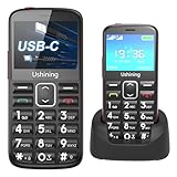 ukuu Seniorenhandy ohne vertrag mit Ladestation 2,3 Zoll USB-C Tastenhandy ohne...