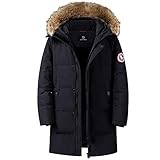 GYXYYF Bekleidung Herren Daunenjacke Herren Wintermäntel Parkas Stilvolle Dicke Warme...