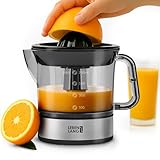LEBENLANG Zitruspresse elektrisch - 2 Kegel & BPA-Frei I Hohe Saftausbeute I 700ml...