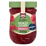 Schwartau Extra Weniger Zucker Himbeere passiert, Fruchtaufstrich, 300g Glas