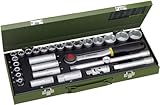 Proxxon 23000 Steckschlüsselsatz Nusskasten mit 12,5mm (1/2') Ratsche 29teiliges...