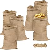 Vleuexe Jutesäcke Set 105 x 60 cm Jutesack Universal,50 kg Traglast jutesack...
