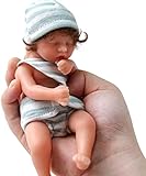 ZXCVW Reborn Puppen, 15,2 cm, realistische Mini-Puppe für Neugeborene, Babys, Mädchen,...