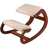 VEVOR Kniestuhl Ergonomisch Hocker Hickory Verstellbarer Hocker Kissen Komfortabler Home...