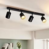 wowatt LED Deckenleuchte 4 Flammig, Deckenstrahler LED Schwenkbar GU10, Spotbalken...