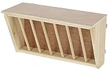 Kerbl Heuraufe (L x B x H 37 x 17 x 20 cm, mit Sitzbrett, aus unbehandeltem...