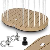 CCLIFE Gartendusche Aussendusche Bodendusche Outdoor, Außendusche Garten Dusche Mit...