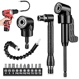 YUPZAR 14 Stück Winkelschrauber Vorsatz Adapter, winkelbohrmaschine winkelaufsatz für...