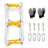 Feuerleiter Strickleiter Rettungsleiter, Tragbare Kletter-Rettungs Seilleiter,...
