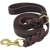 Joytale Hundeleine Leder, Strapazierfähige Lederleine Für Hunde Mit Stabilem...