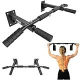 TREX SPORT Klimmzugstange zur Wandmontage TX-030PB| 6 rutschfeste Griffe, Öse...