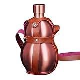 Kürbis-Wasserflasche aus Edelstahl, Kürbis-Sportflasche, 1500 ml, mit Trageriemen,...