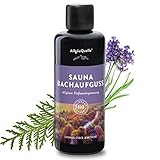 AllgäuQuelle® Saunaaufguss mit 100% BIO-Öle Tiefenentspannung Lavendel Zeder Mandarine...
