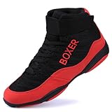 Hiuzylqx Boxschuhe Herren Wrestling Schuhe Leicht Und Bequem Ringerschuhe Atmungsaktive...