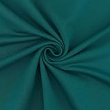 French Terry Stoff Clea, uni petrol (Länge am Stück: ab 50cm / Breite: 155cm)