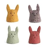 Èn Gry & SIF Eierwärmer Hase I handgemacht aus Natur-Filz, fair-Trade I Ostern oder...