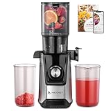 AMZCHEF Entsafter Slow Juicer – 118MM Große Einfüllöffnung für Ganze Gemüse und...