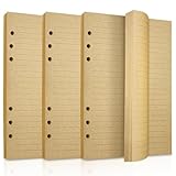 A5 Nachfüllpapier Liniertes Papier 3 Stück, 6 Löcher Ringbucheinlagen 135...