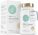 Hyaluronsäure Kapseln hochdosiert mit 500 mg pro Kapsel - 90 vegane Hyaluron...