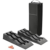 XPOtool Auffahrkeile Wohnmobil 2 Stück 40/70/100 mm 3,5 t Auffahrkeile Set für Wohnwagen...