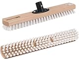 BawiTec Qualitäts Schrubber 40cm Kunststoff Quickhalter weiße PPN-Polypropylen Borsten...