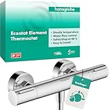 hansgrohe Ecostat Element - Duschthermostat Aufputz mit EcoStop+, Duscharmatur...