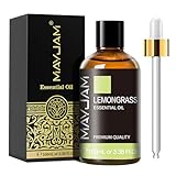 MAYJAM Zitronengras Ätherisches Öl 100ML, Zitronengrasöl für Diffusor, Luftbefeuchter,...