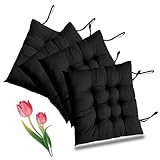 Umllpet Stuhlkissen 4er Set, 40x40cm Sitzkissen Gartenmöbel, Sitzpolster Stuhl Sitzkissen...