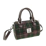 Glen Appin Harris Tweed 'Kilbride' Mini-Bowling-Tragetasche, Col 107 Green Plum...