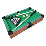 Glac Store Mini-Billardtisch, Abdeckung aus grünem Filz, 51 x 31 x 9,5 cm, Gestell aus...