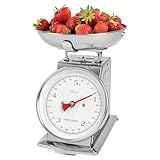 ProfiCook Küchenwaage ohne Batterie | Küchenwaage Retro analog | bis 5kg mit...