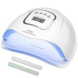 150W Nageltrockner, UV LED Nagellampe für Gelnägel, mit 10/30/60/99s Timer Einstellungen...