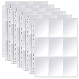 Sammelkarten Hüllen, Transparent Sammelhüllen, 360 Pockets , Doppelseitiges Leere...
