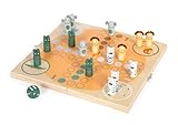 small foot Ludo „Safari“ aus Holz, Reisespiel für 4 Spieler, Gesellschaftsspiel für...