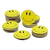 GRAFBURG - 40 Smileys Magnete/ø 2cm / z.B. als Kühlschrankmagnete, für Belohnungstafel,...