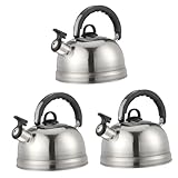 OUNONA 3 Stk Zwitschernder Wasserkocher edelstahlkanne Wasserkocher für Induktionsherd...