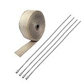 Hitzeschutzband Motorrad modifiziertes Isolierband Neue 2,5 cm 5m Rolle...