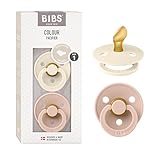 BIBS Colour Schnuller 2er-Pack, BPA-frei Schnuller, Kiefergerechte Form....