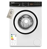 DAEWOO WM612T2TWB0DE, 6 kg Waschmaschine, Frontlader, Energieeffizienklasse A, 1200 U/Min,...