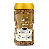 by Amazon Gold Instant Kaffee, Mittlere Röstung, 200g, 1er-Pack - Rainforest...