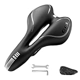 Tbusingoto Fahrradsattel mit überzug Gel Sattel Bequemer Hohl Ergonomisch Fahrradsitz...
