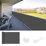 SUNNY GUARD Balkon Sichtschutz 70x500cm Balkonverkleidung Balkonabdeckung...