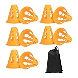 Amagogo 10x Skating -Marker -Zapfen mit Aufbewahrungstasche, Sports Supplies Games Mini...