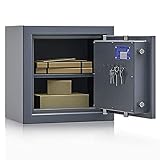 Secureo Wertschutzschrank Grad 1 EN 1143-1 Osprey 1 | H400xB400xT270 | Doppelbartschloss...
