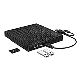 Huhebne Externes CD DVD Laufwerk, USB 3.0 USB-C CD DVD RW LesegeräT Rewriter...