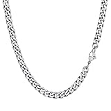 PROSTEEL Herren Collier 51cm Edelstahl Panzerkette Halskette Hip Hop Link Chain Necklace...