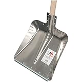 SHW-FIRE Hallenser Flachrandschaufel, Schneeschaufel, Schaufel - Aluminium, Alu...